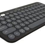 Teclado Logitech Pebble Keys 2 K380s Inalambrico Bluetooth Silencioso Teclas Especiales Y Personalizables Compacto Grafito