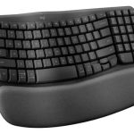 Teclado Logitech Wave Ergonomico Inalambrico Usb Teclas Easy Switch Negro