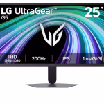 Monitor Gaming LG UltraGear G5 de 25″ Full HD 200Hz 1ms 25G523B-B + obsequio especial (combo janus gamer teclado y mouse)