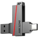 Memoria Usb Hikvision E327c Sync Dual 128gb Conector Usb A Y Usb C Metalica Silver