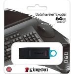 Memoria Usb Kingston Datatraveler 3 2 Dtx Exodia 64gb Negra